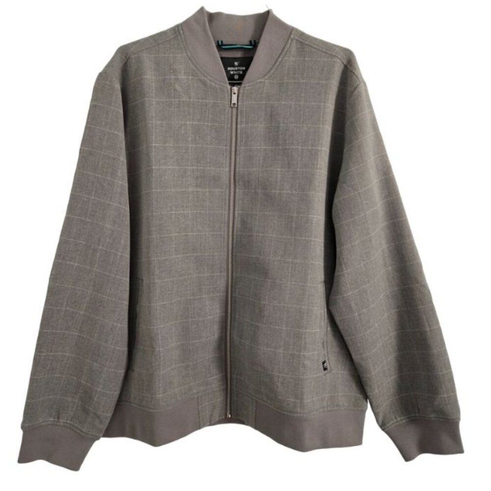 Houston White Men's Classic Gray Bomber Jacket